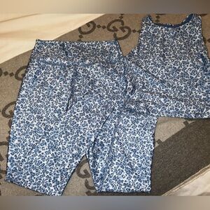 Joe Fresh Blue Leopard Print Leggings